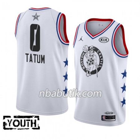 NBA Børn Trøje Boston Celtics Jayson Tatum 0 2019 All-Star Jordan Brand Hvid Swingman